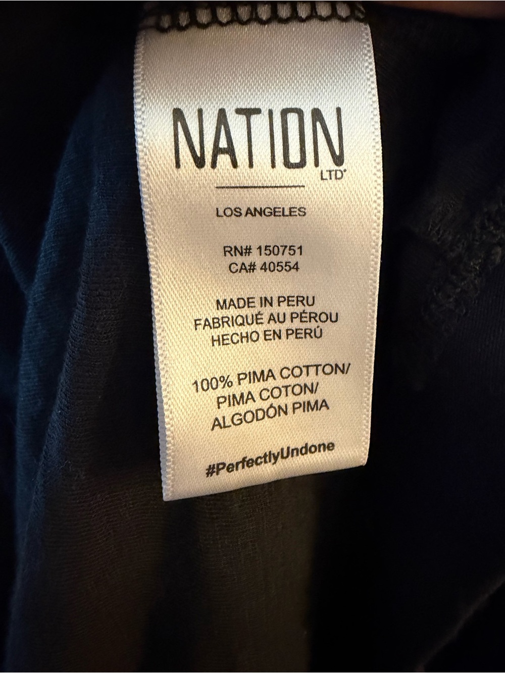 NATION LTD Black Pima Cotton Sleeveless Midi Dress - Picture 7 of 10
